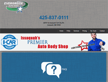 Tablet Screenshot of evergreenbodyshop.com